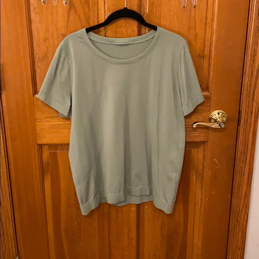 Light Green Lululemon Workout Top